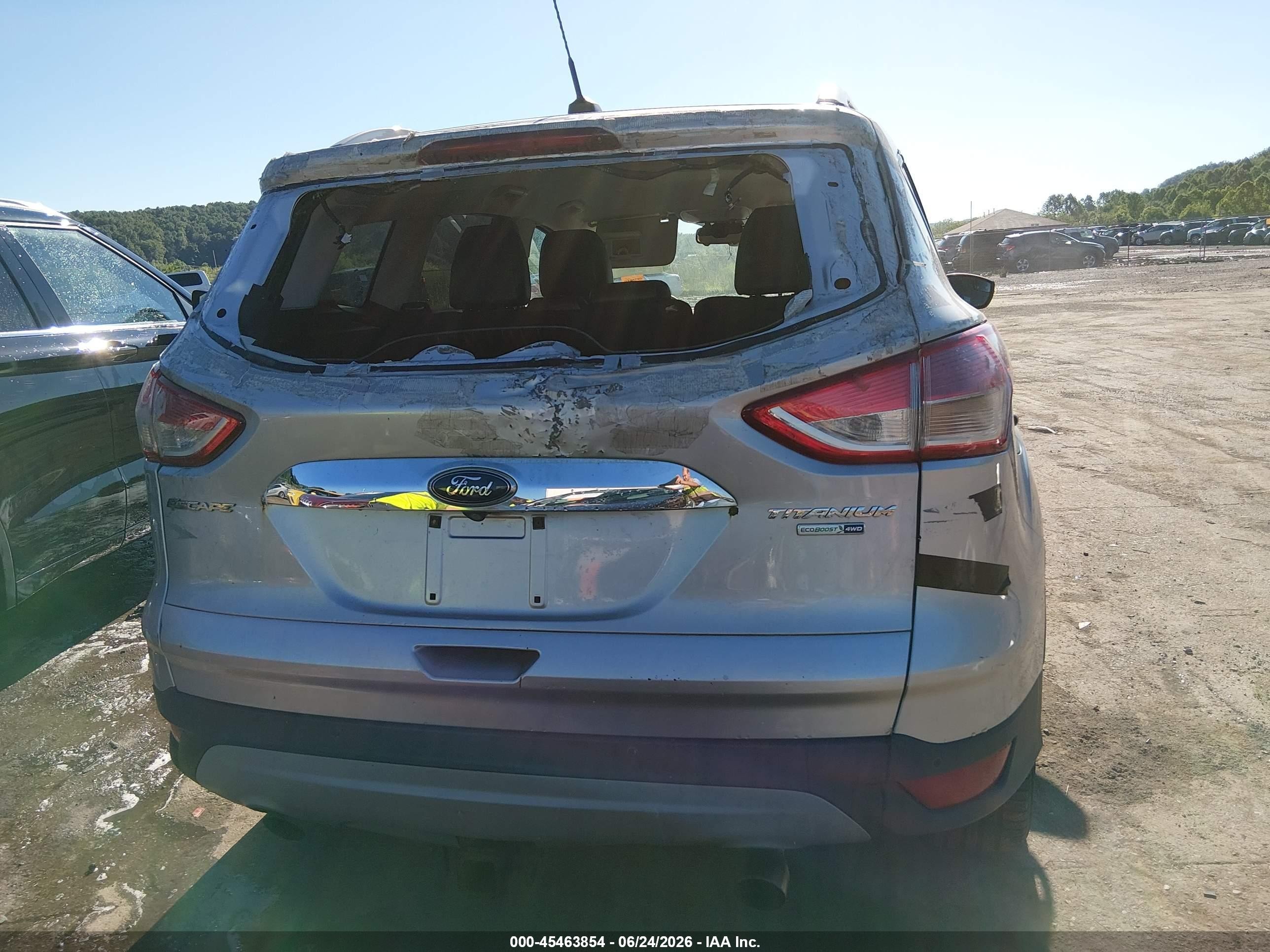 2015 Ford Escape Titanium Silver vin: 1FMCU9J96FUB27061