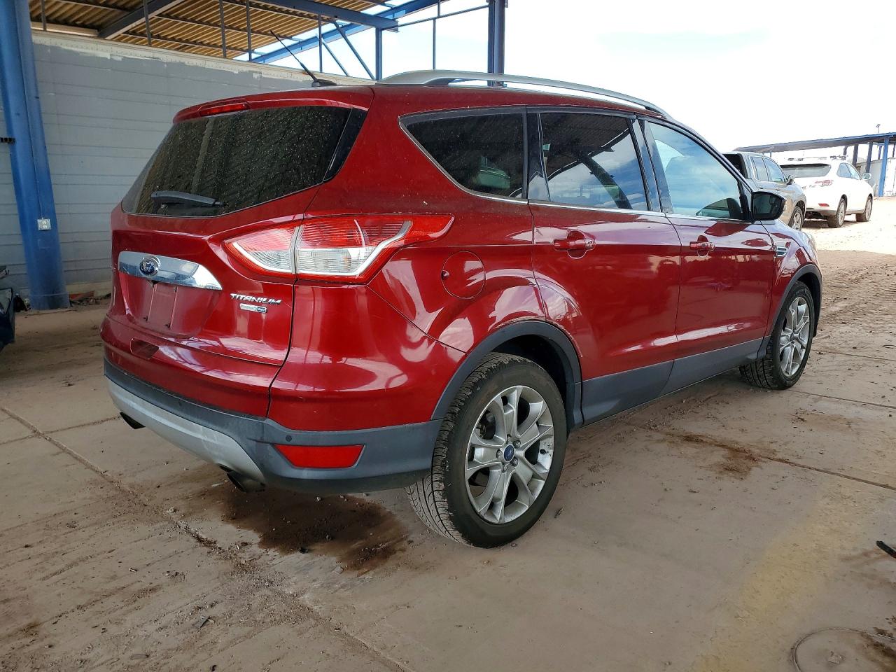 2015 Ford Escape Titanium Burgundy vin: 1FMCU9J96FUB74624