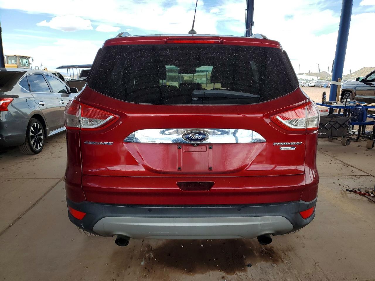 2015 Ford Escape Titanium Burgundy vin: 1FMCU9J96FUB74624