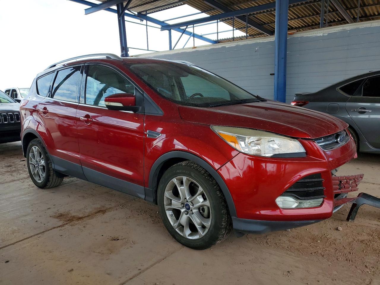 2015 Ford Escape Titanium Burgundy vin: 1FMCU9J96FUB74624