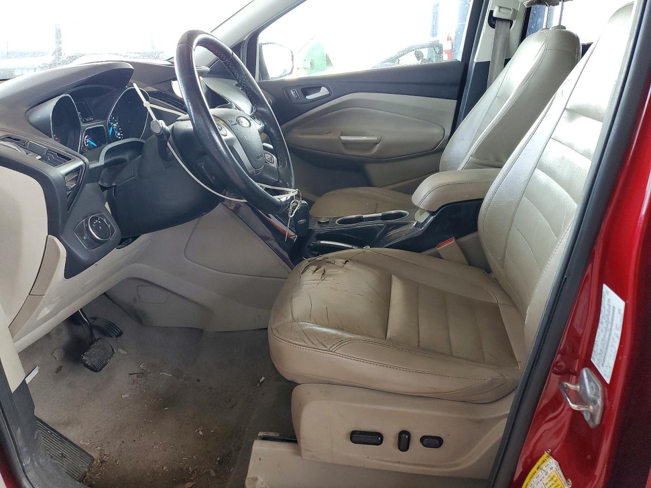 2015 Ford Escape Titanium Burgundy vin: 1FMCU9J96FUB74624