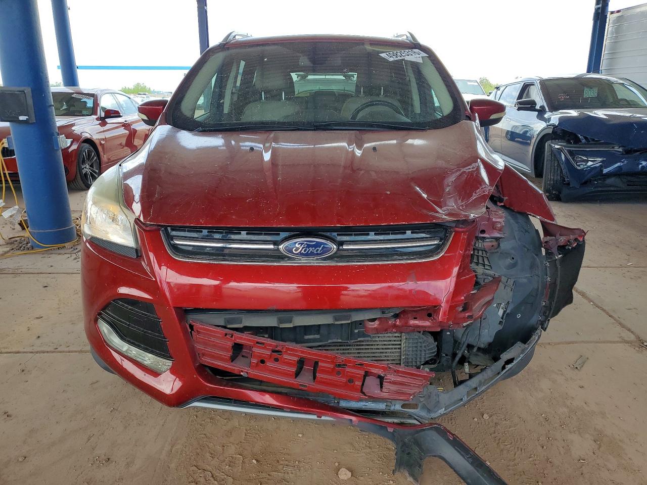 2015 Ford Escape Titanium Burgundy vin: 1FMCU9J96FUB74624