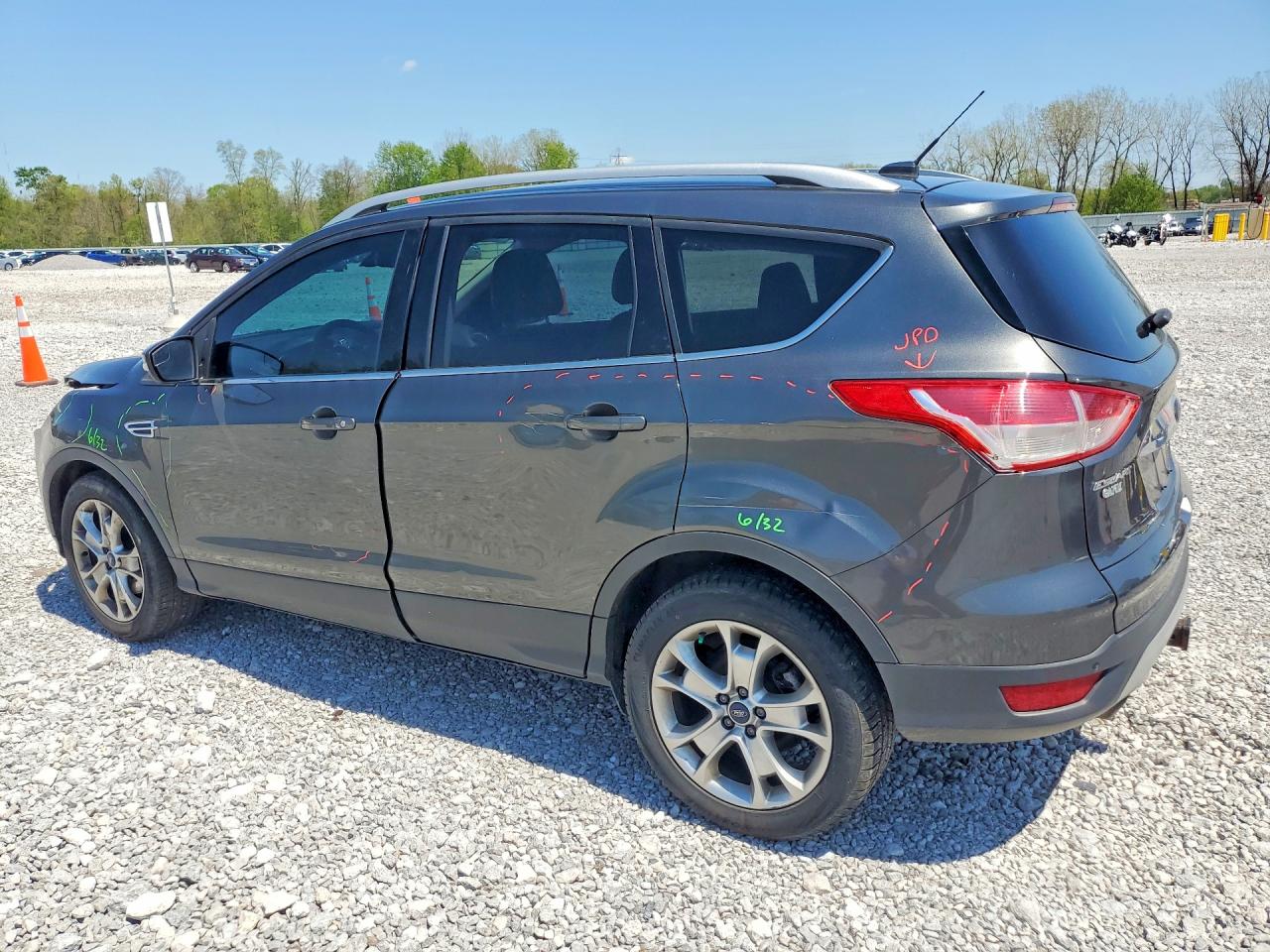 2015 Ford Escape Titanium Gray vin: 1FMCU9J96FUB80214