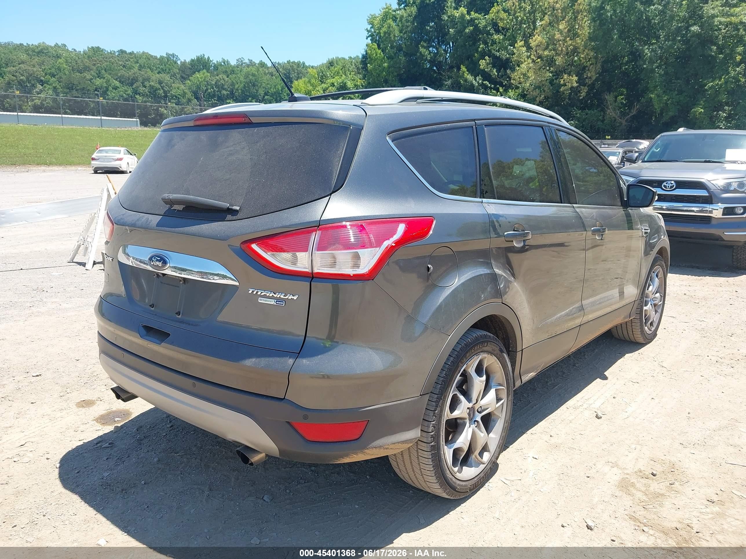 2015 Ford Escape Titanium Gray vin: 1FMCU9J96FUC00946