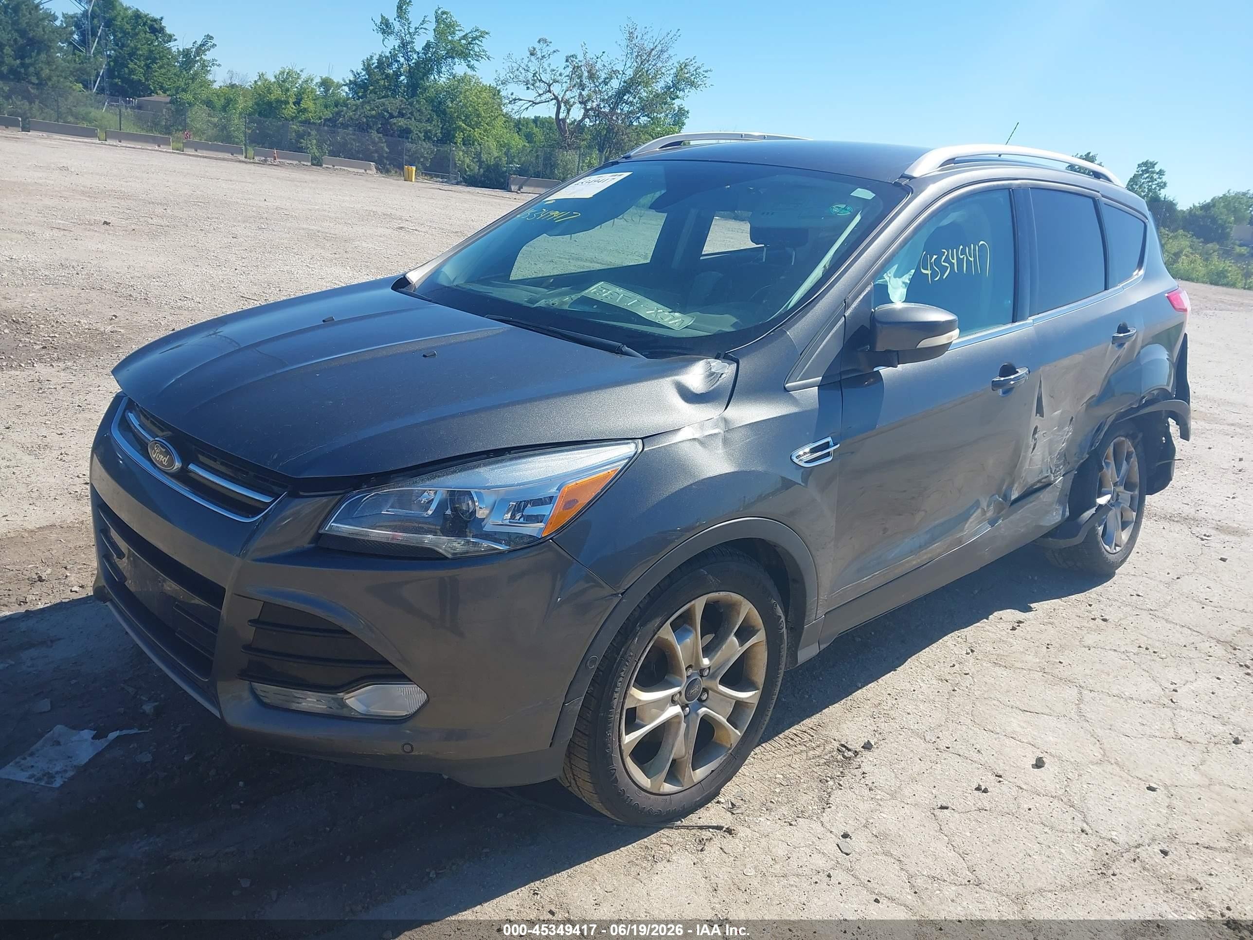 2015 Ford Escape Titanium Gray vin: 1FMCU9J96FUC57518