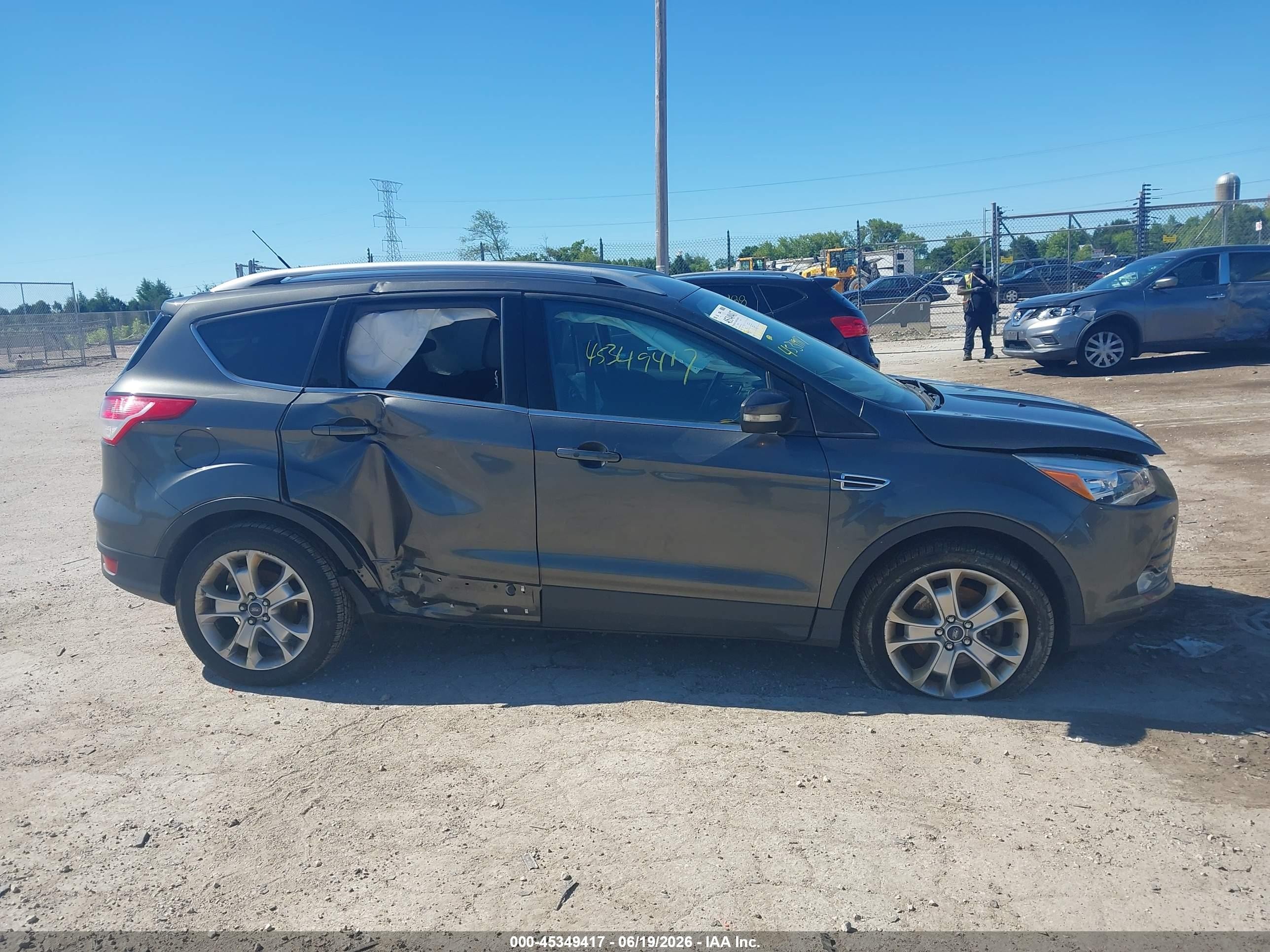 2015 Ford Escape Titanium Gray vin: 1FMCU9J96FUC57518