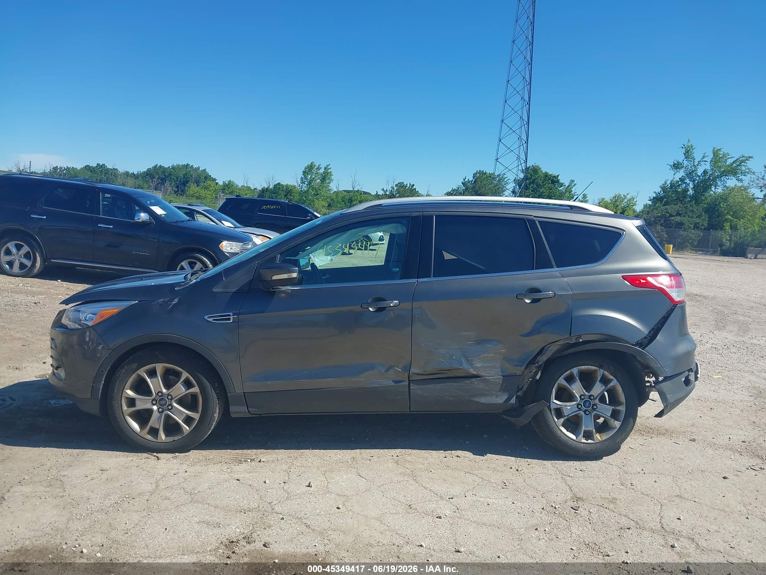 2015 Ford Escape Titanium Gray vin: 1FMCU9J96FUC57518