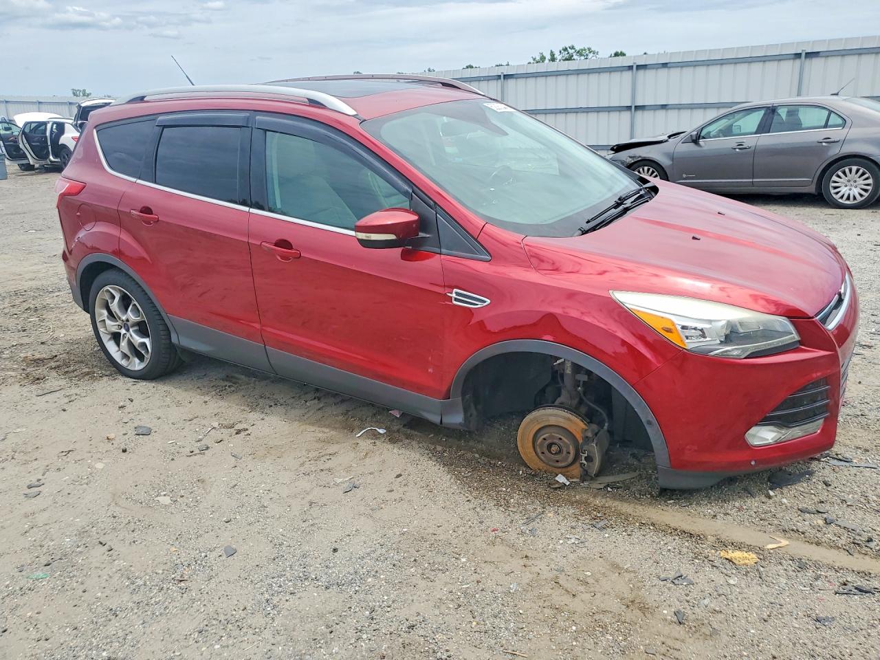 2015 Ford Escape Titanium Красный vin: 1FMCU9J96FUC74819