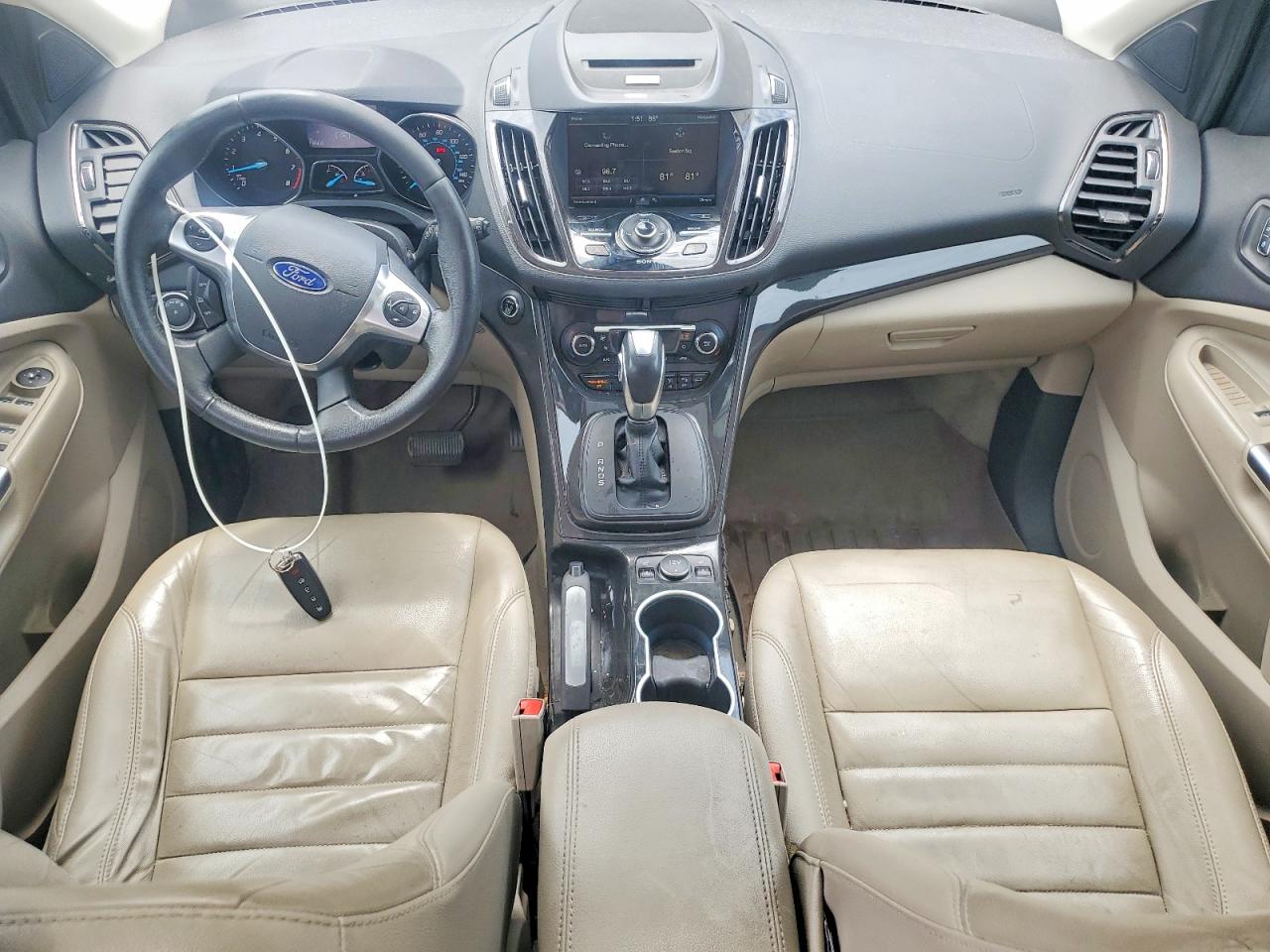 2015 Ford Escape Titanium Красный vin: 1FMCU9J96FUC74819