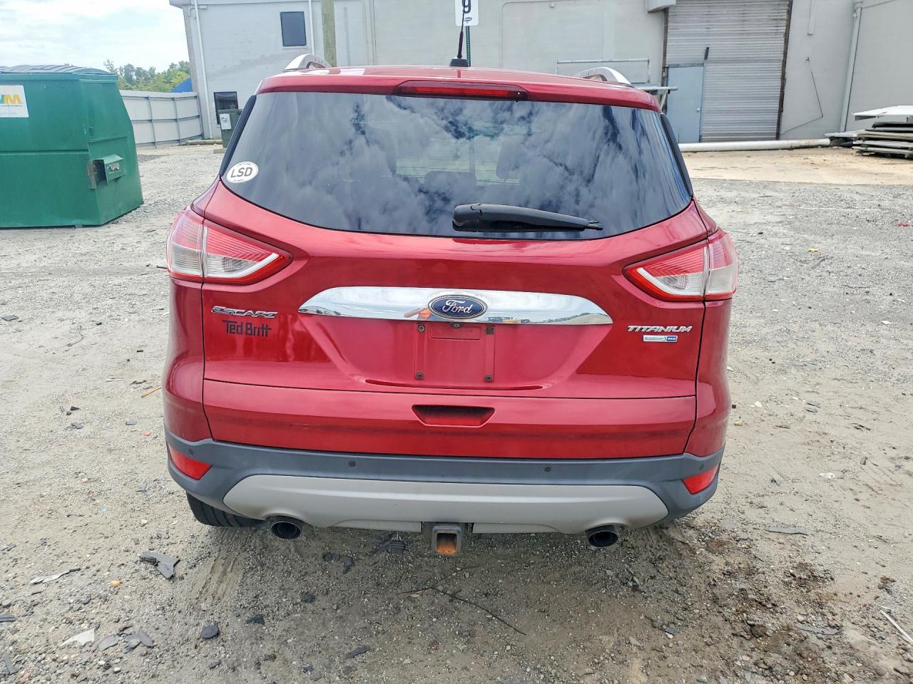 2015 Ford Escape Titanium Красный vin: 1FMCU9J96FUC74819