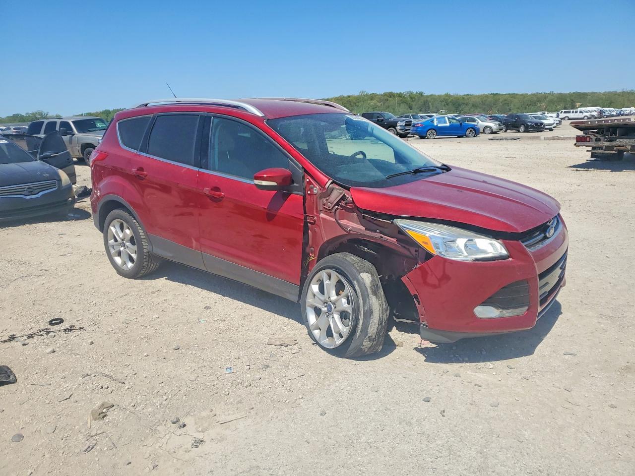 2015 Ford Escape Titanium Красный vin: 1FMCU9J96FUC76585