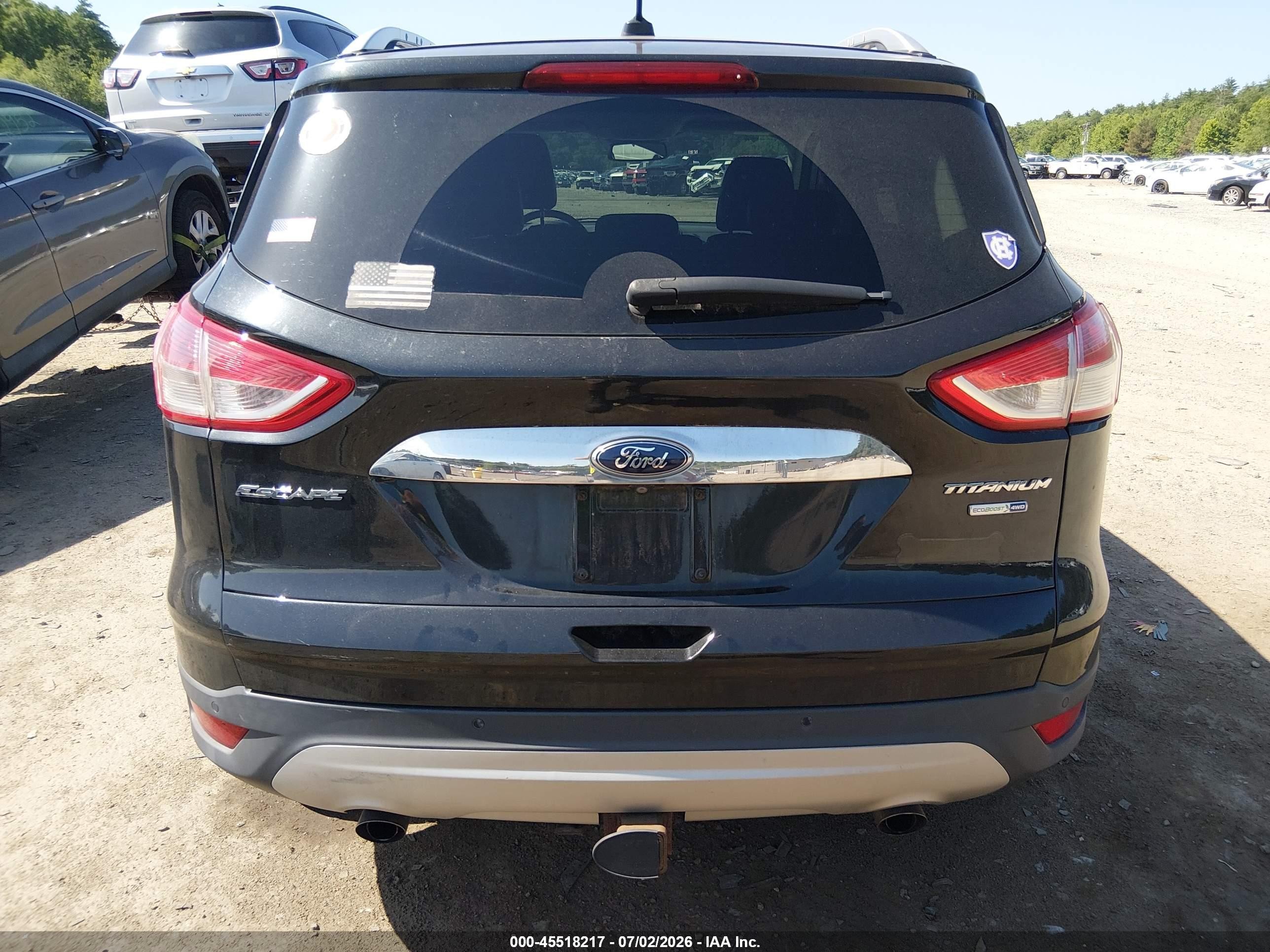 2015 Ford Escape Titanium Black vin: 1FMCU9J96FUC84363