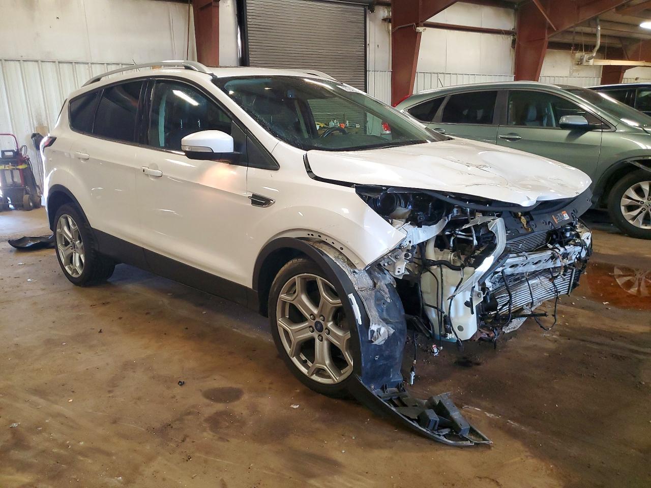 2017 Ford Escape Titanium White vin: 1FMCU9J96HUB99882