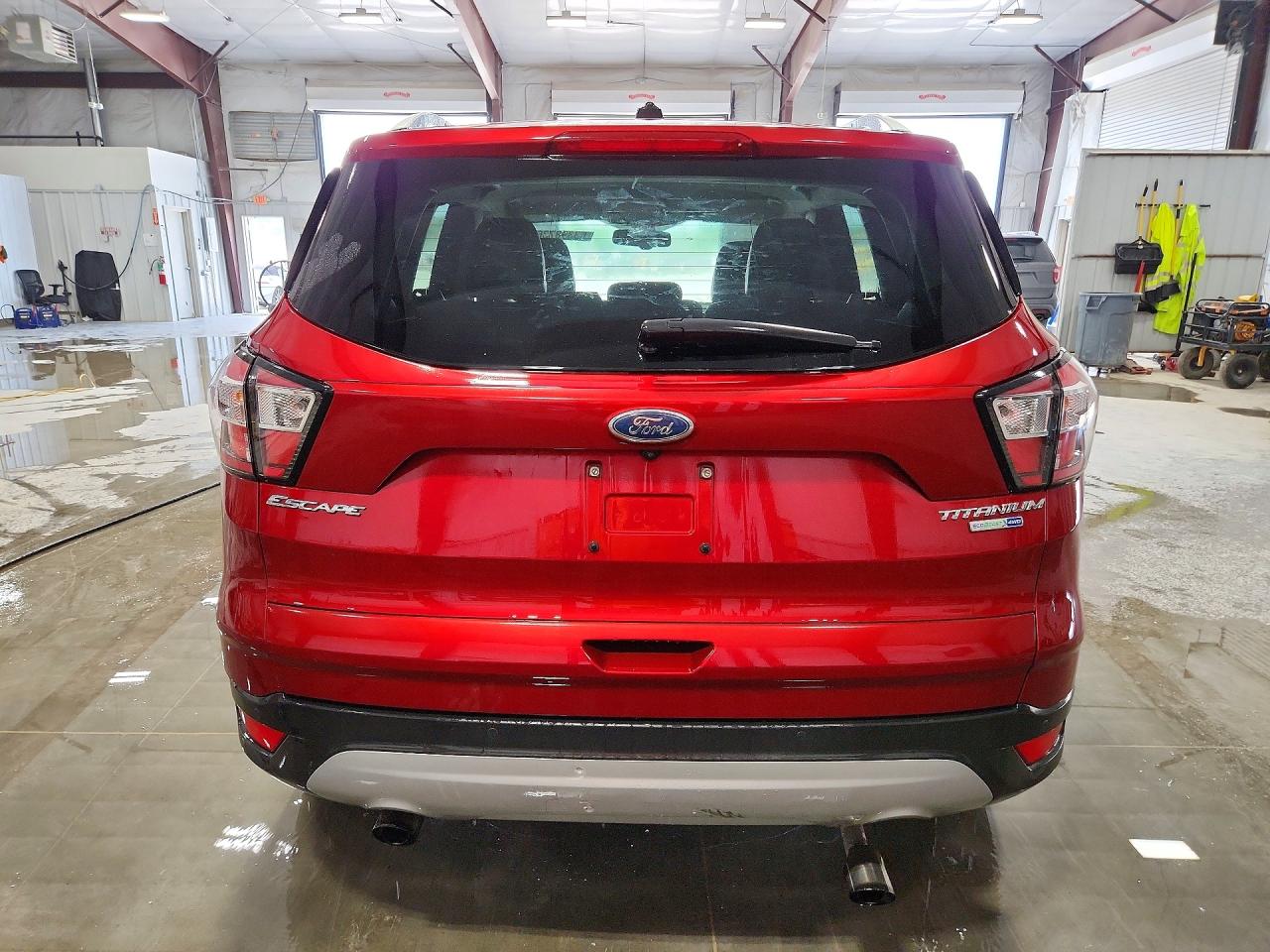 2017 Ford Escape Titanium Maroon vin: 1FMCU9J96HUD56536