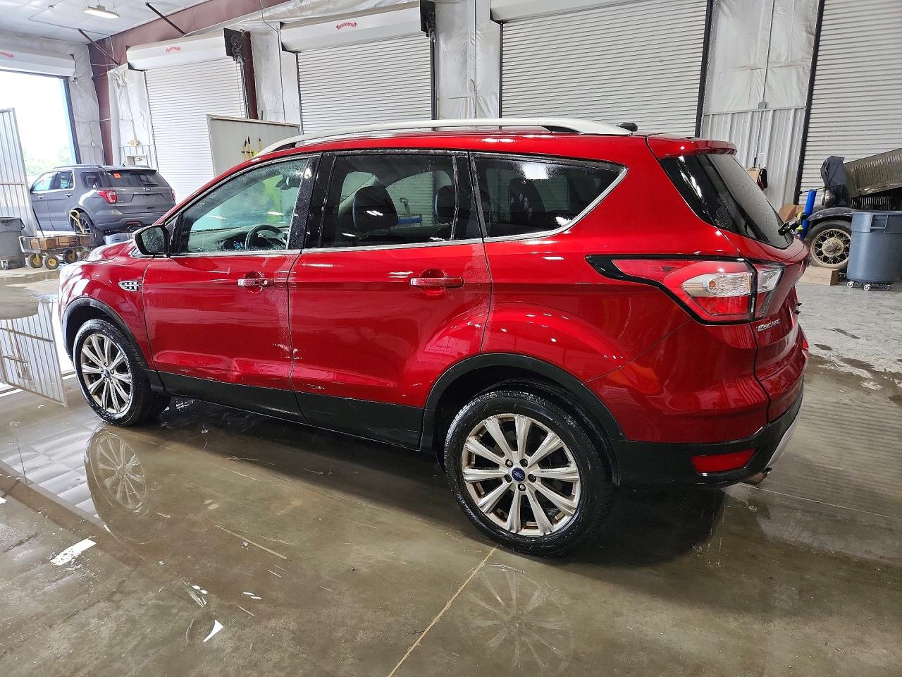 2017 Ford Escape Titanium Maroon vin: 1FMCU9J96HUD56536