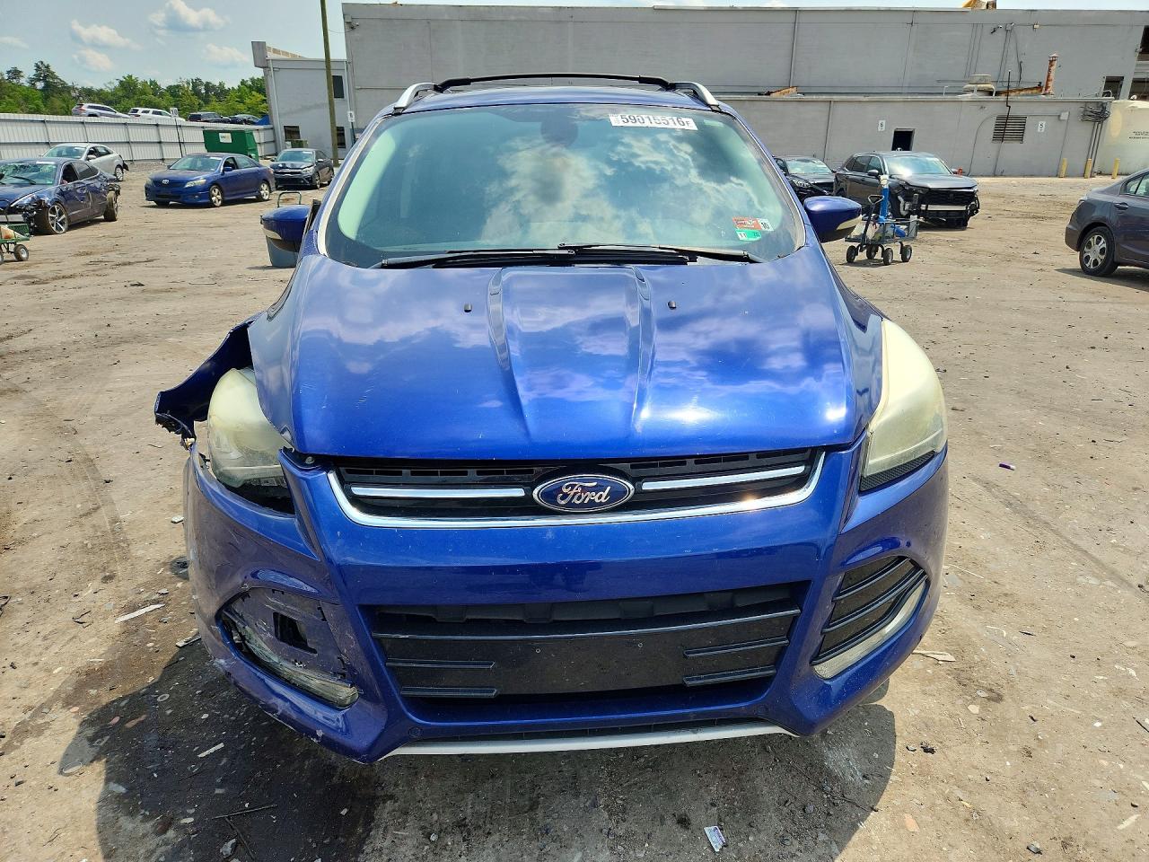 2013 Ford Escape Titanium Blue vin: 1FMCU9J97DUA77204