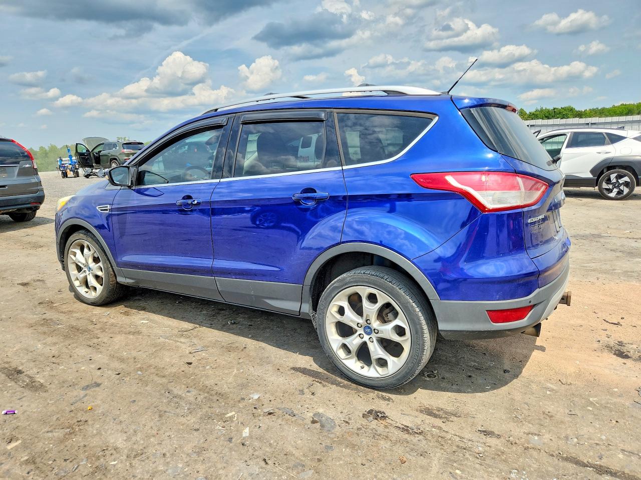 2013 Ford Escape Titanium Blue vin: 1FMCU9J97DUA77204