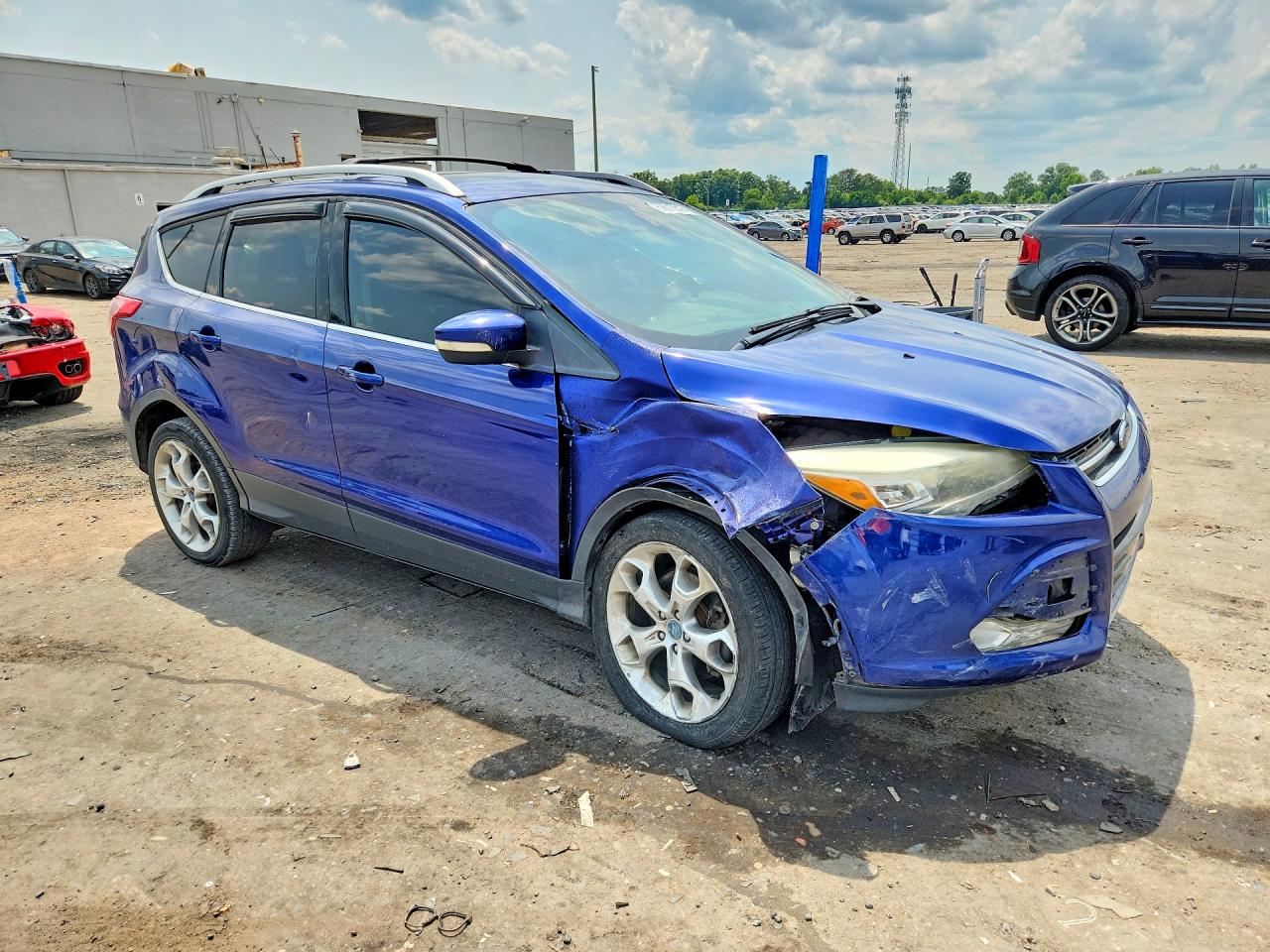 2013 Ford Escape Titanium Blue vin: 1FMCU9J97DUA77204