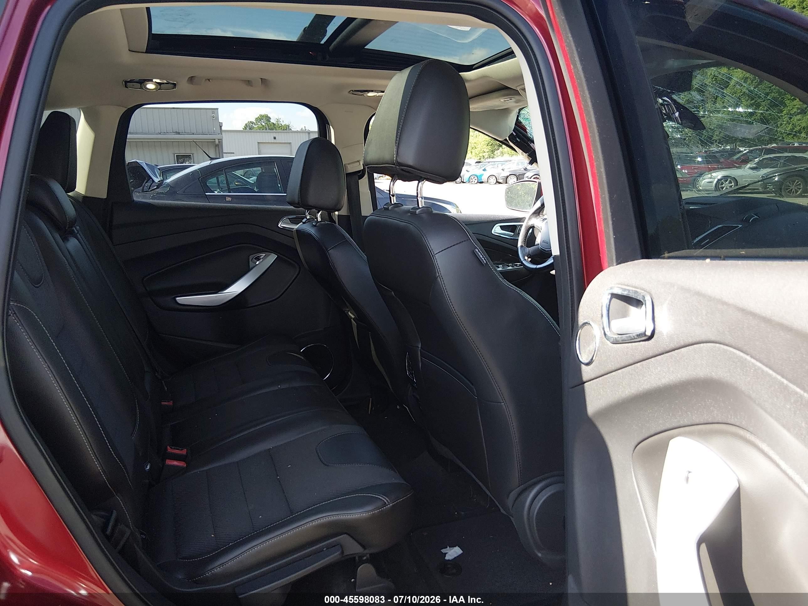 2013 Ford Escape Titanium Red vin: 1FMCU9J97DUA83133
