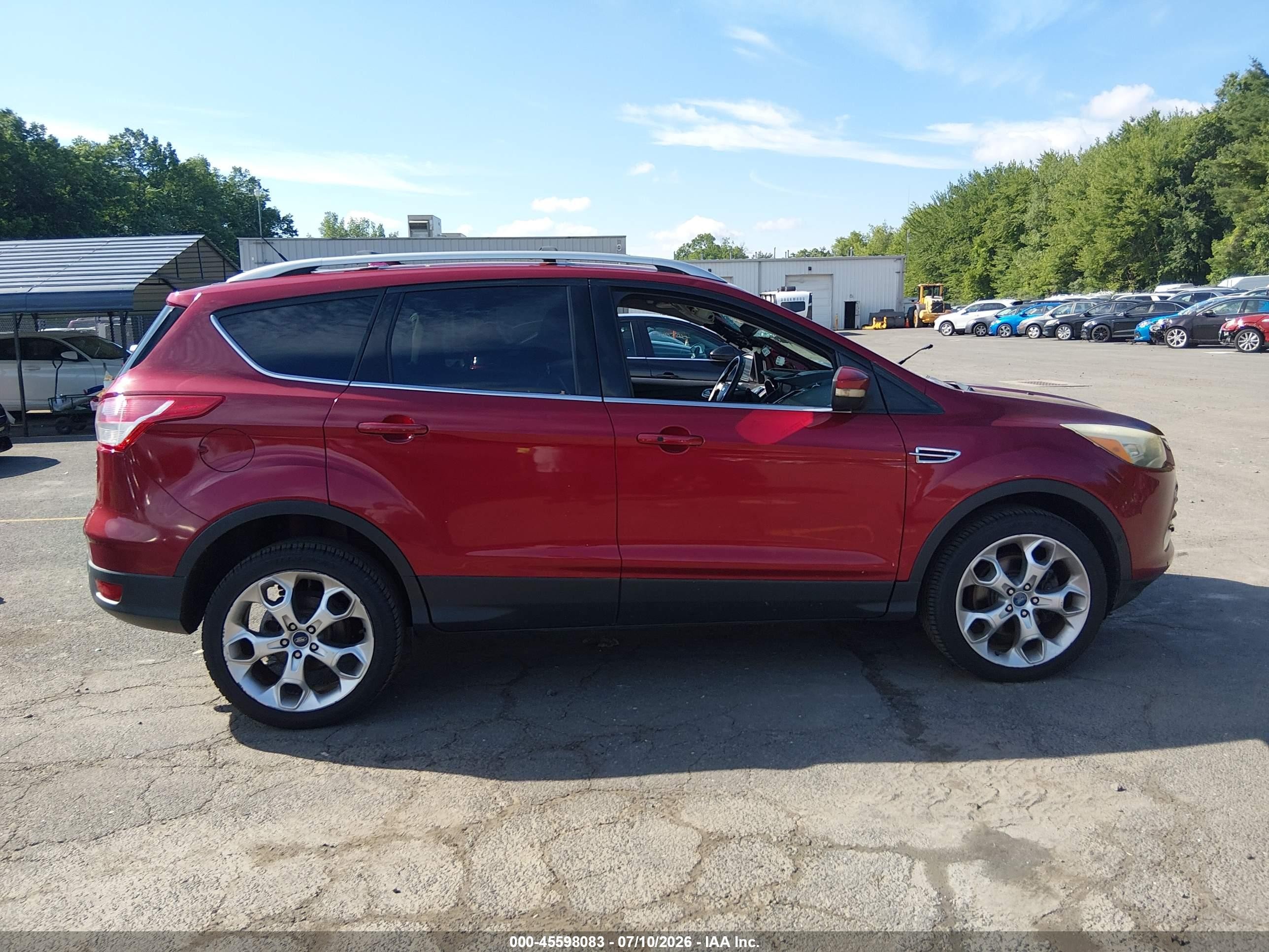 2013 Ford Escape Titanium Red vin: 1FMCU9J97DUA83133