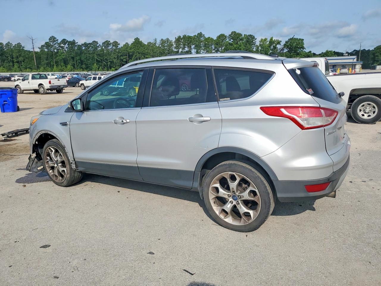 2013 Ford Escape Titanium Silver vin: 1FMCU9J97DUB05258