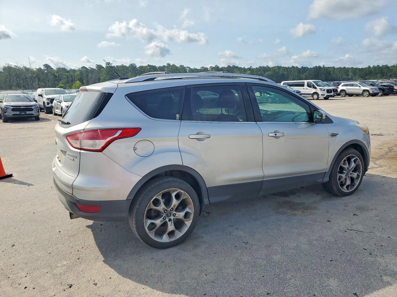 2013 Ford Escape Titanium Silver vin: 1FMCU9J97DUB05258
