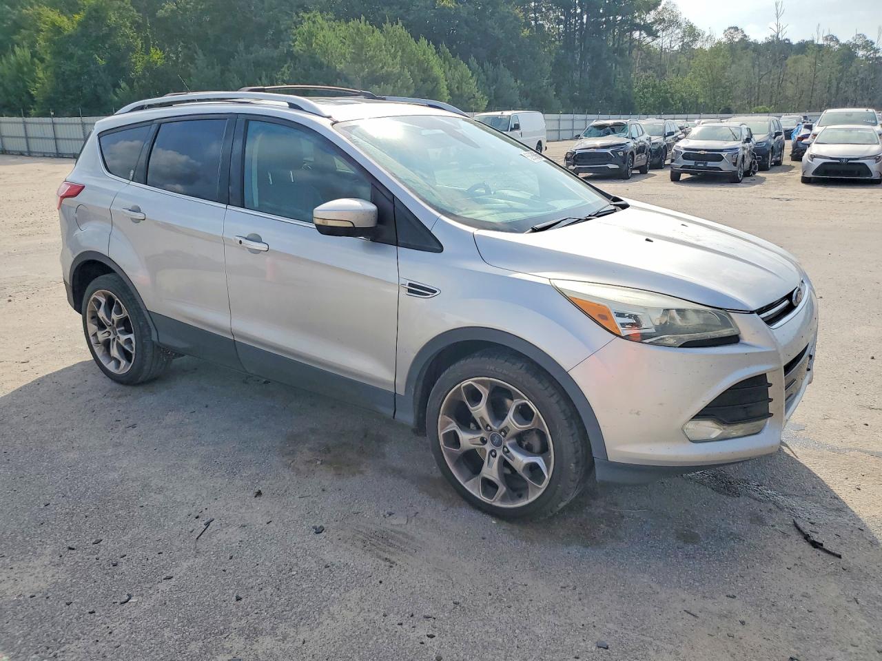 2013 Ford Escape Titanium Silver vin: 1FMCU9J97DUB05258