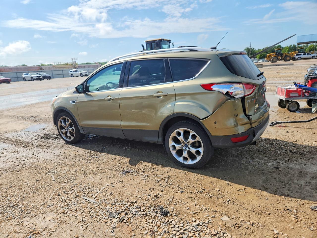 2013 Ford Escape Titanium Green vin: 1FMCU9J97DUC02945