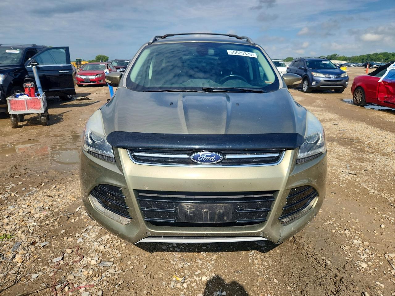 2013 Ford Escape Titanium Green vin: 1FMCU9J97DUC02945