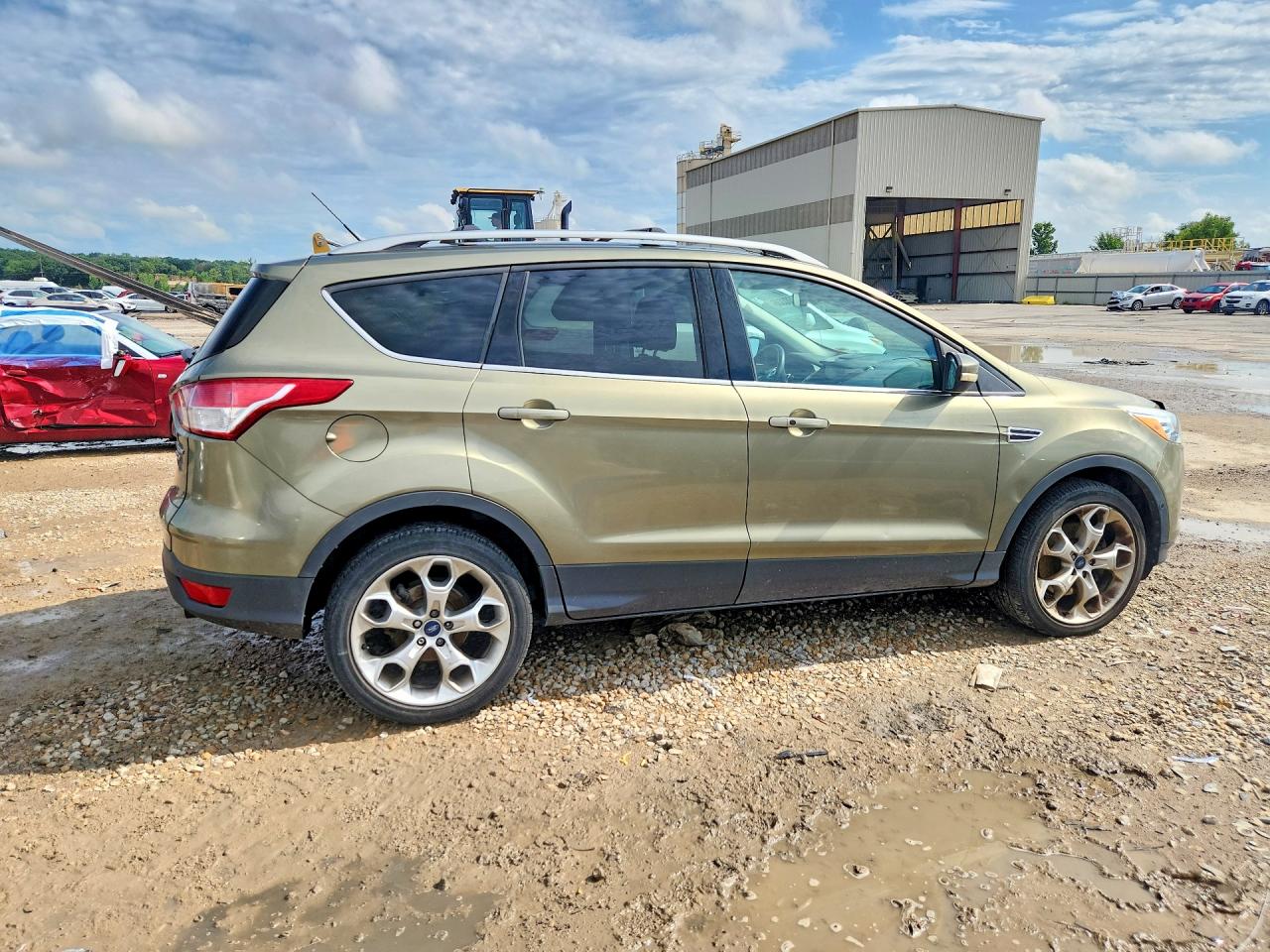 2013 Ford Escape Titanium Green vin: 1FMCU9J97DUC02945