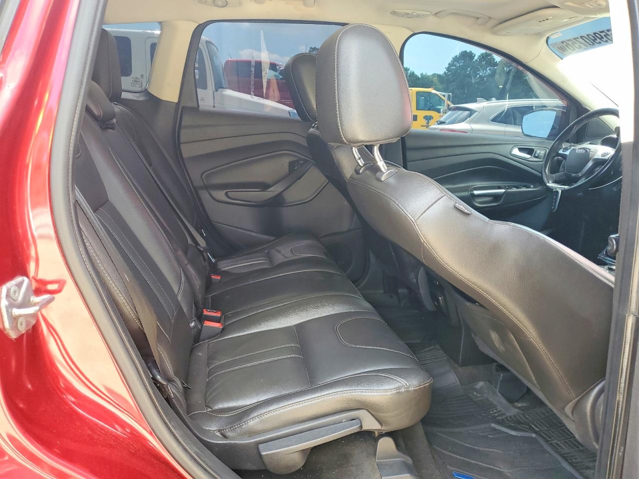 2013 Ford Escape Titanium Red vin: 1FMCU9J97DUC43169