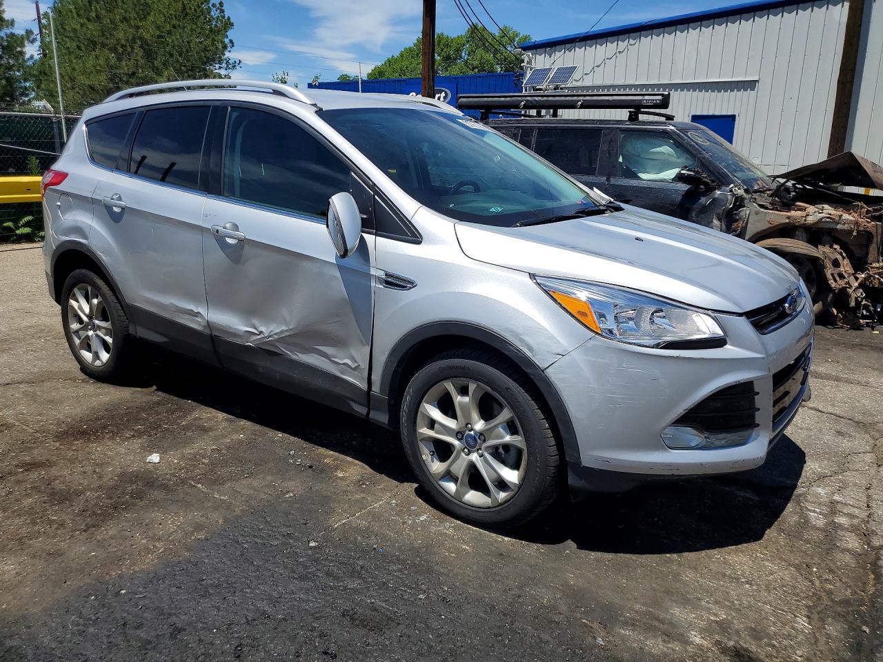 2014 Ford Escape Titanium Silver vin: 1FMCU9J97EUA07803