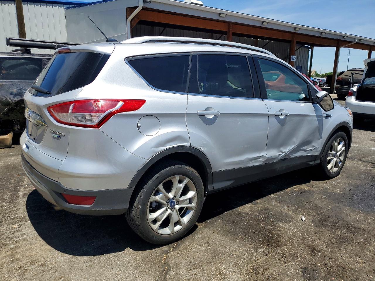 2014 Ford Escape Titanium Silver vin: 1FMCU9J97EUA07803