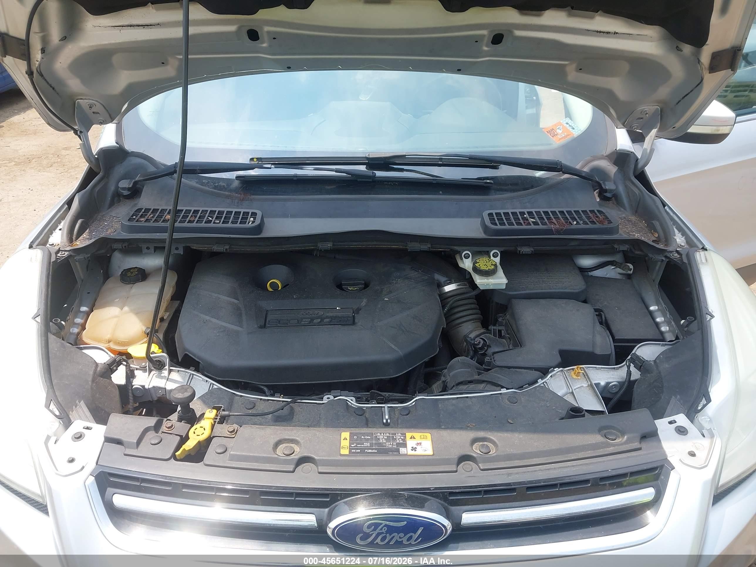 2014 Ford Escape Titanium Silver vin: 1FMCU9J97EUA65927