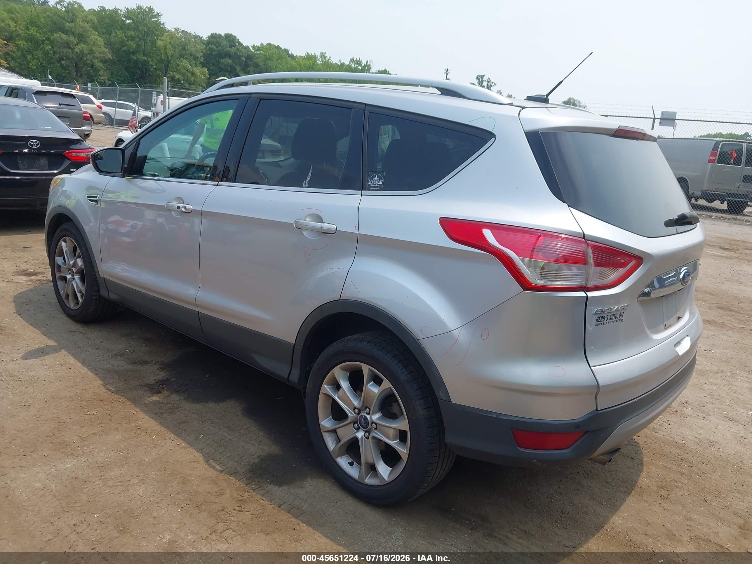 2014 Ford Escape Titanium Silver vin: 1FMCU9J97EUA65927