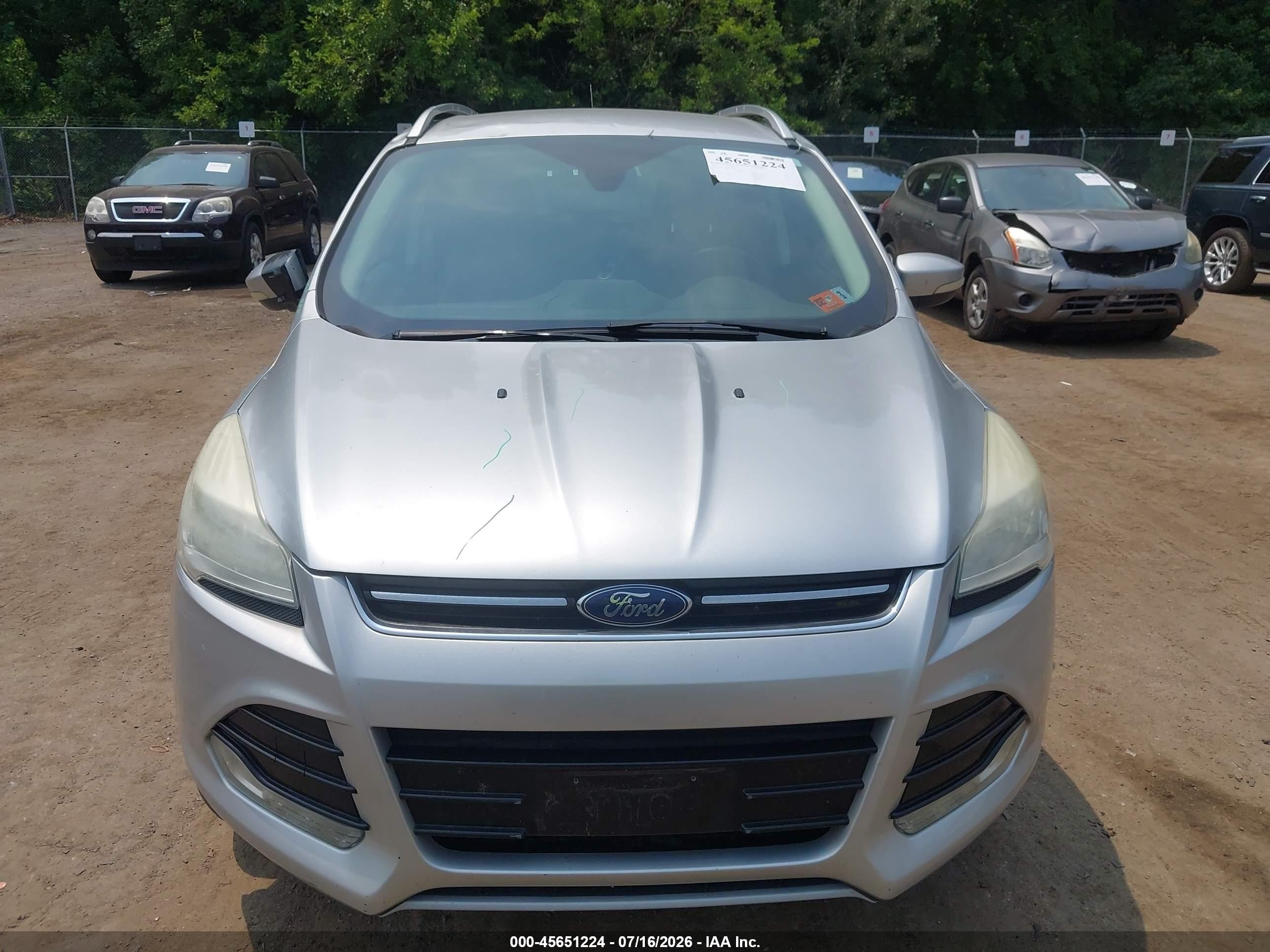2014 Ford Escape Titanium Silver vin: 1FMCU9J97EUA65927