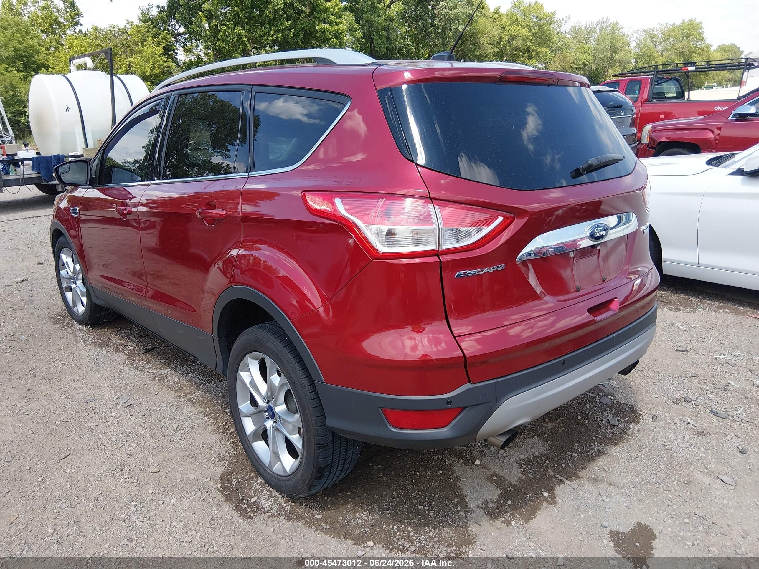 2014 Ford Escape Titanium Красный vin: 1FMCU9J97EUA75549
