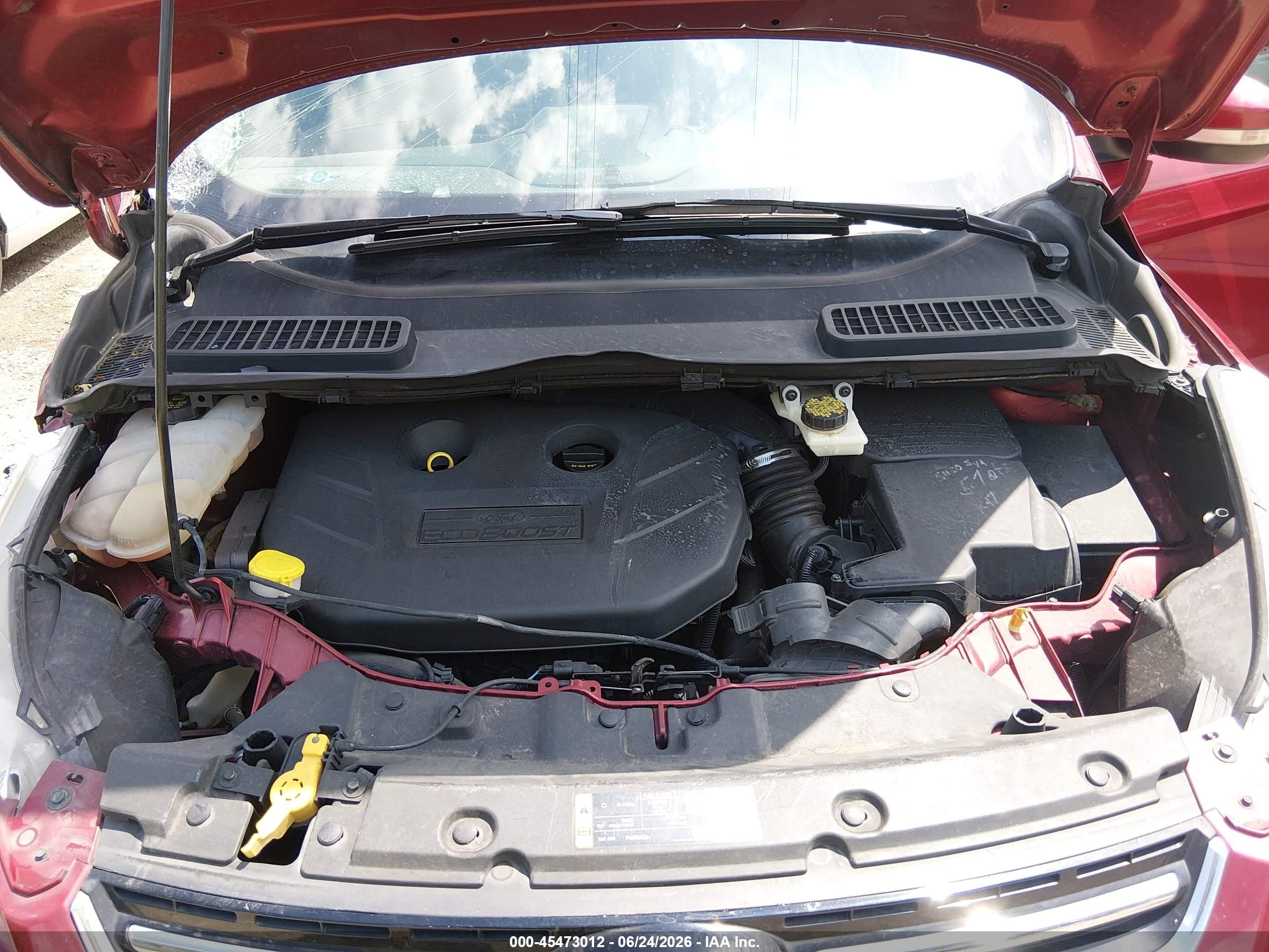 2014 Ford Escape Titanium Красный vin: 1FMCU9J97EUA75549
