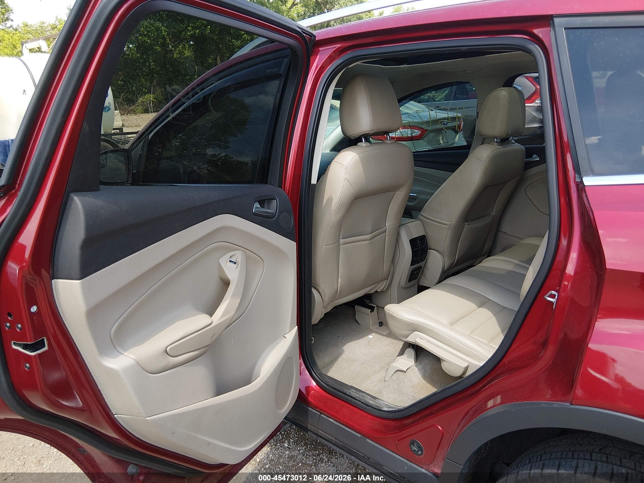 2014 Ford Escape Titanium Красный vin: 1FMCU9J97EUA75549