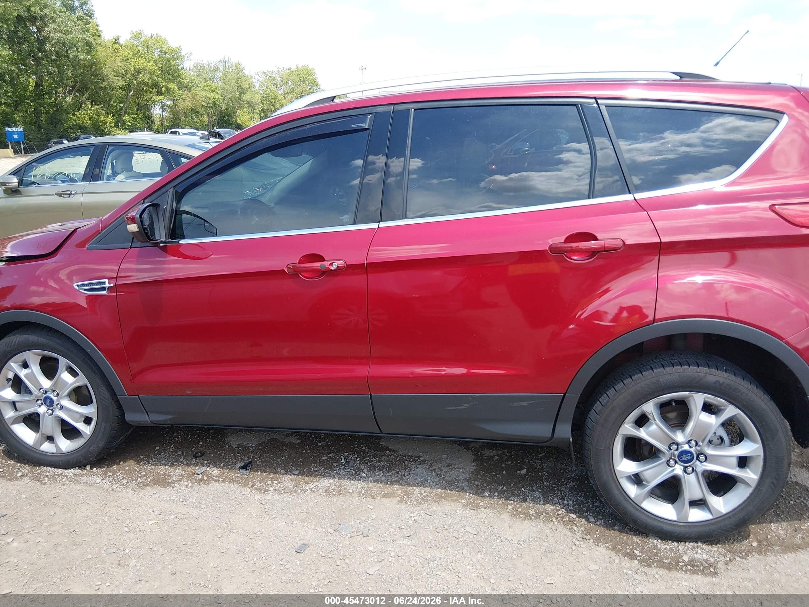 2014 Ford Escape Titanium Красный vin: 1FMCU9J97EUA75549