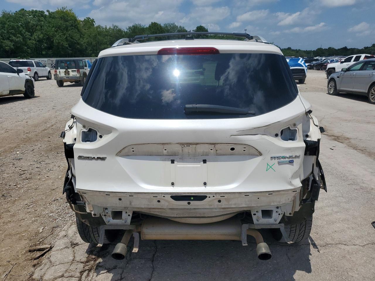 2014 Ford Escape Titanium White vin: 1FMCU9J97EUB22952