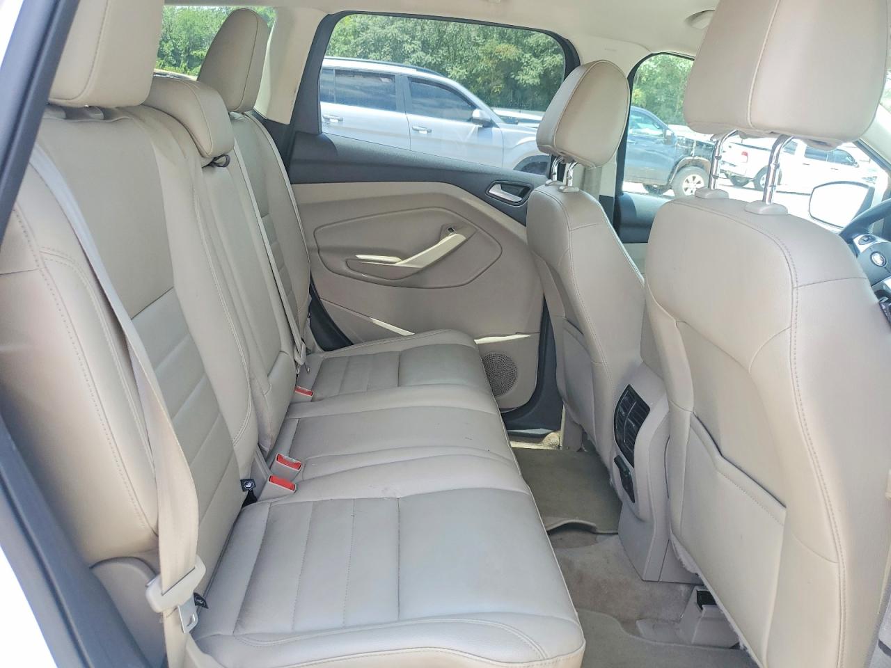2014 Ford Escape Titanium White vin: 1FMCU9J97EUB22952