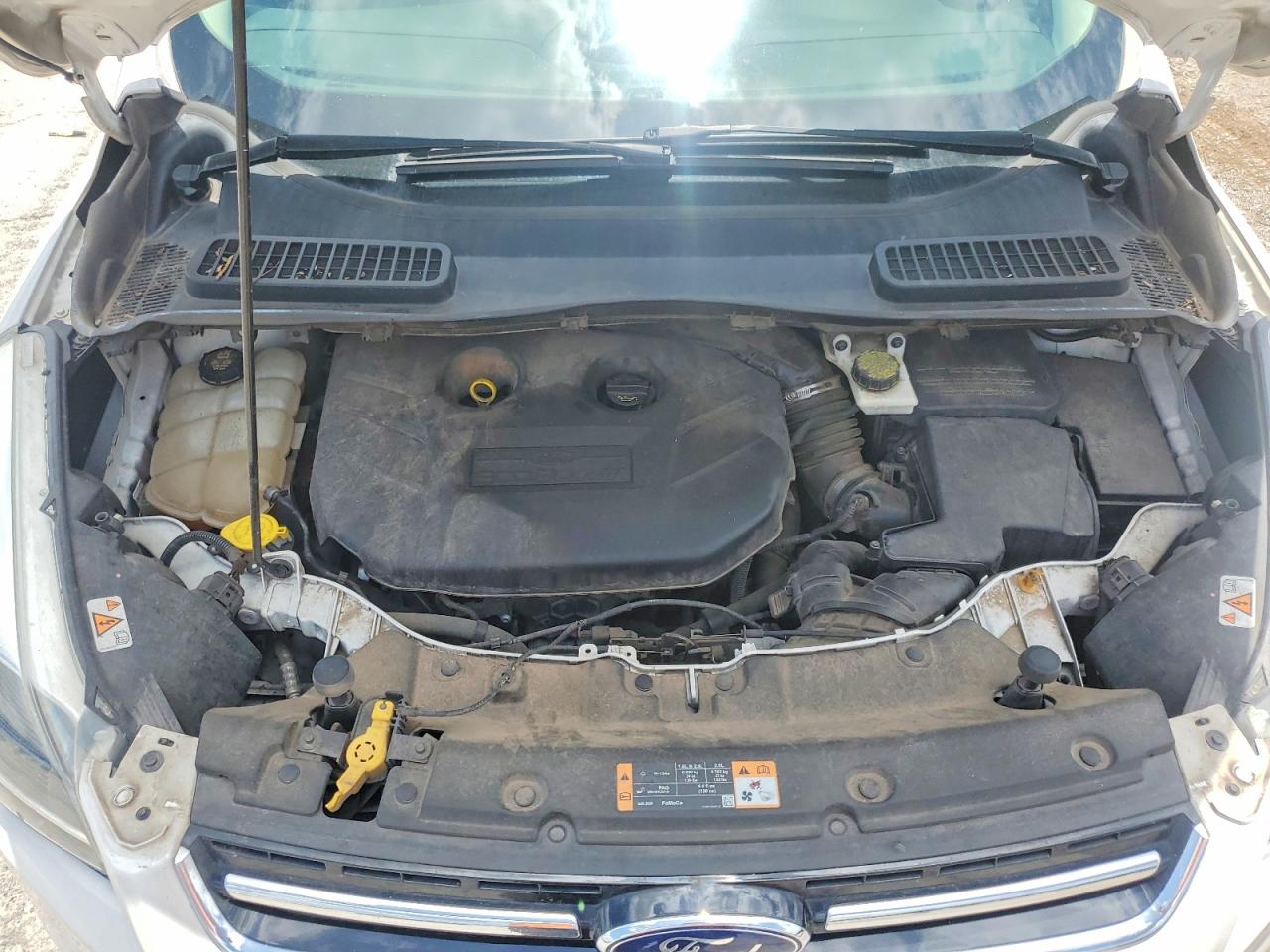 2014 Ford Escape Titanium White vin: 1FMCU9J97EUB22952
