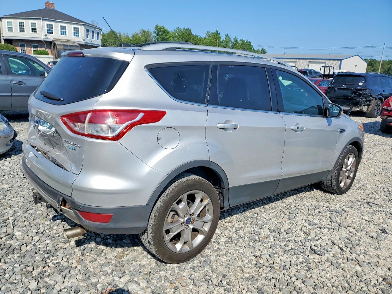 2014 Ford Escape Titanium Silver vin: 1FMCU9J97EUB75263