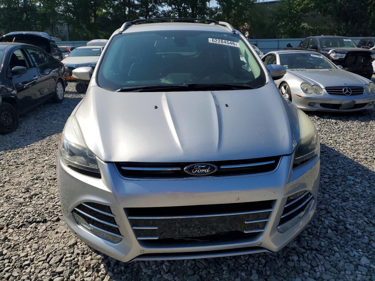 2014 Ford Escape Titanium Silver vin: 1FMCU9J97EUB75263