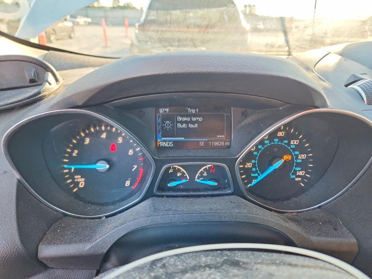 2014 Ford Escape Titanium White vin: 1FMCU9J97EUC39009