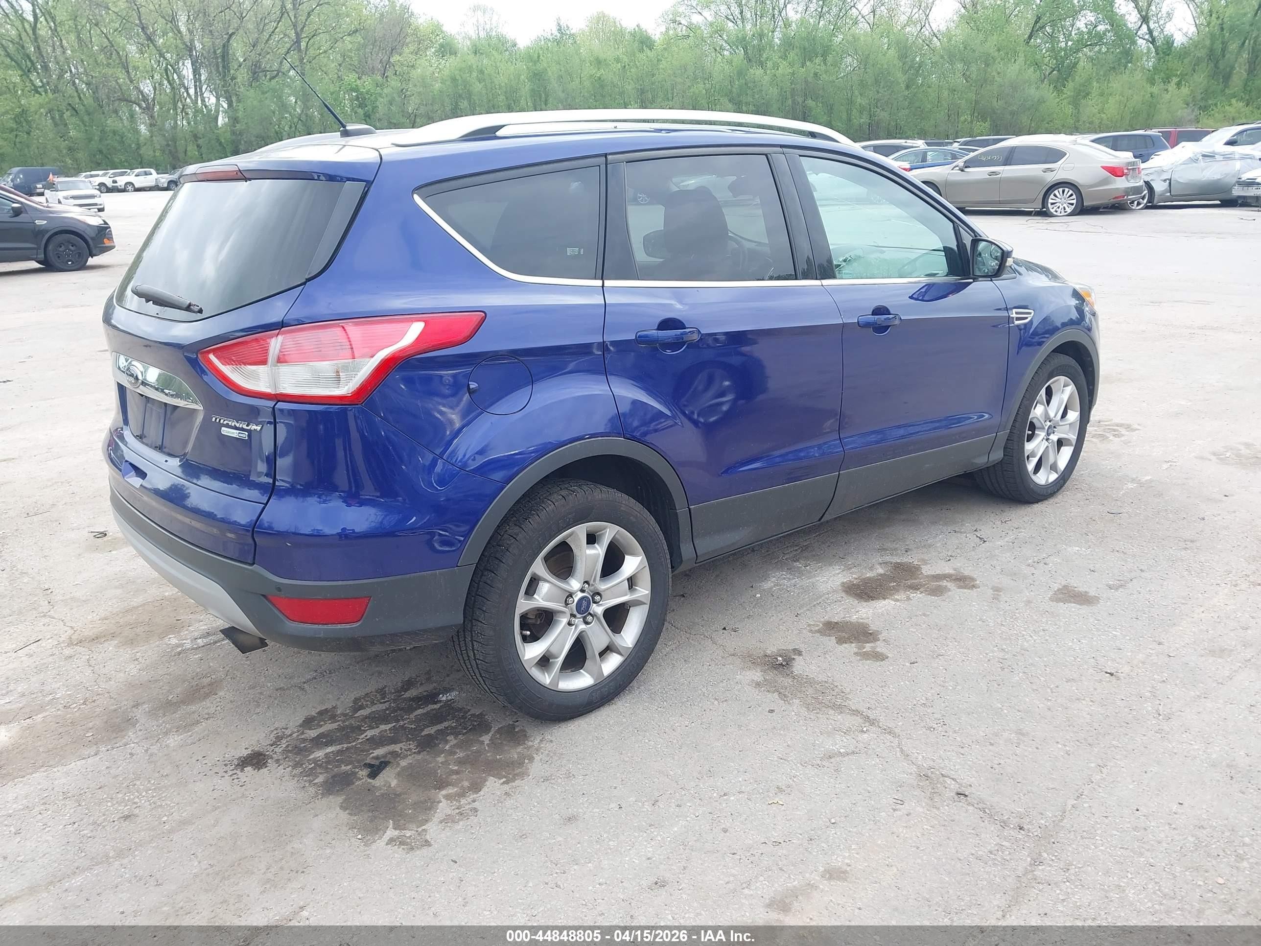 2014 Ford Escape Titanium Blue vin: 1FMCU9J97EUC59678