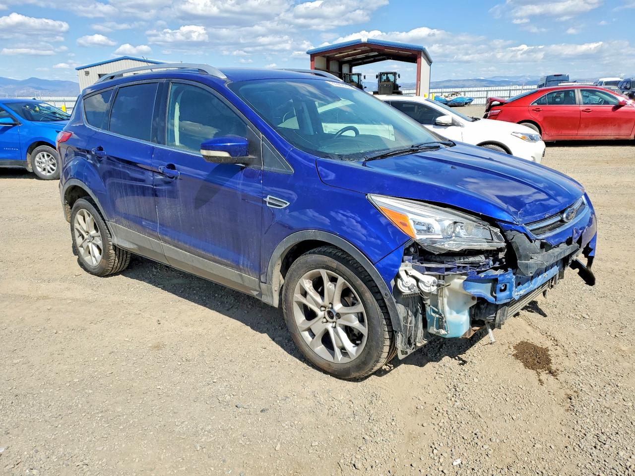 2014 Ford Escape Titanium Blue vin: 1FMCU9J97EUC67361