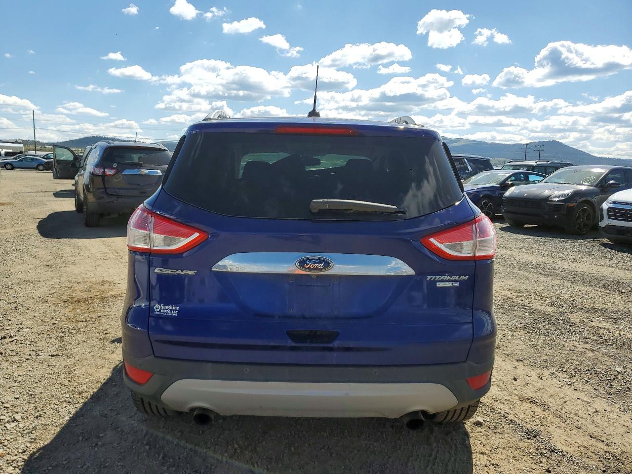 2014 Ford Escape Titanium Blue vin: 1FMCU9J97EUC67361