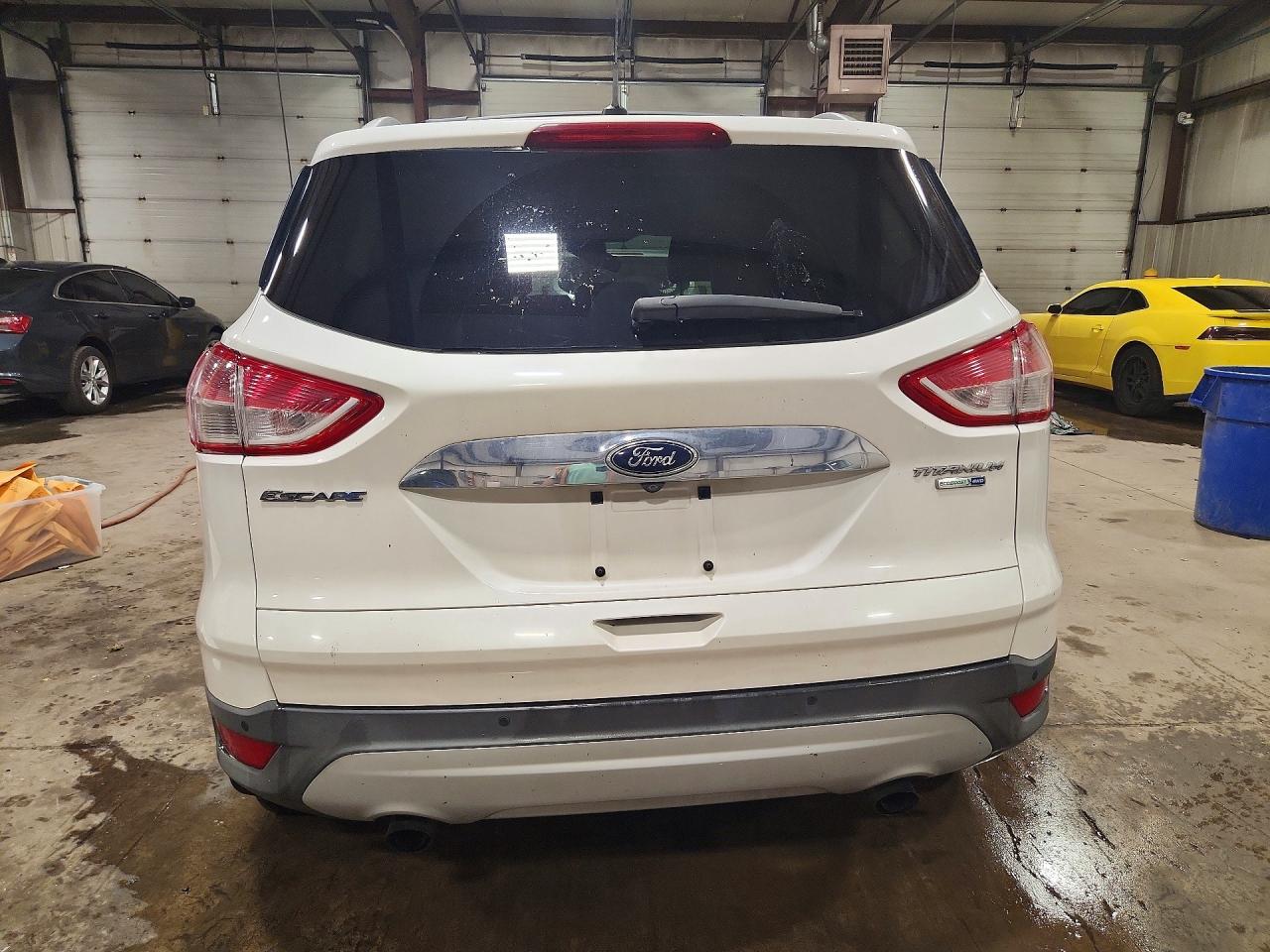 2014 Ford Escape Titanium Белый vin: 1FMCU9J97EUD35500